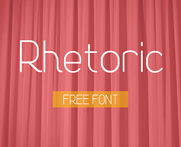 Font Terbaru Untuk Desain Grafis - Rhetoric Free Font