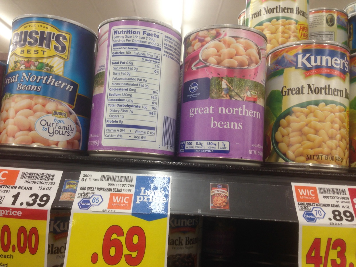 Healthy Grocery Great Northern Beans Kroger