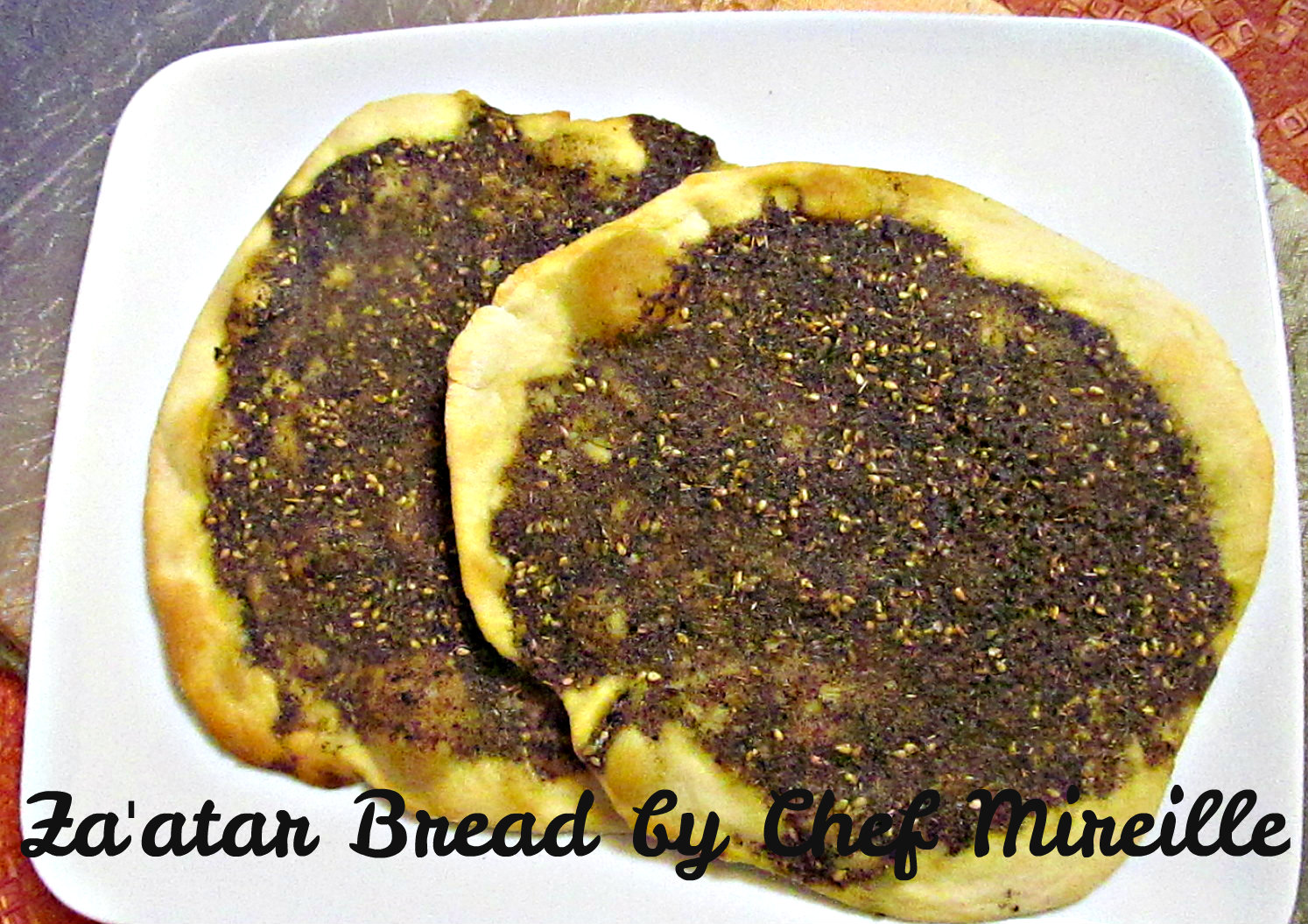 Za'atar Bread/ Manakish - Global Kitchen Travels