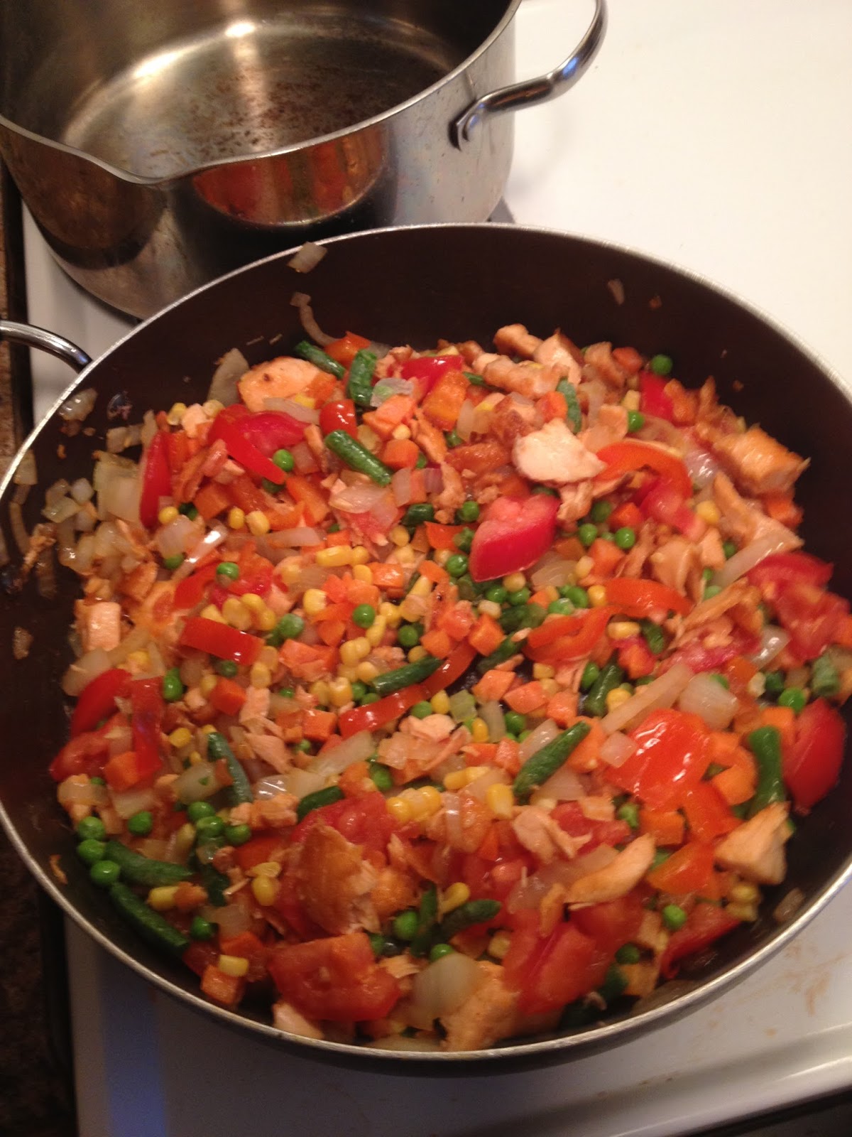 Chechiz Kitchen Dinner Tonight Jollof Rice with Salmon