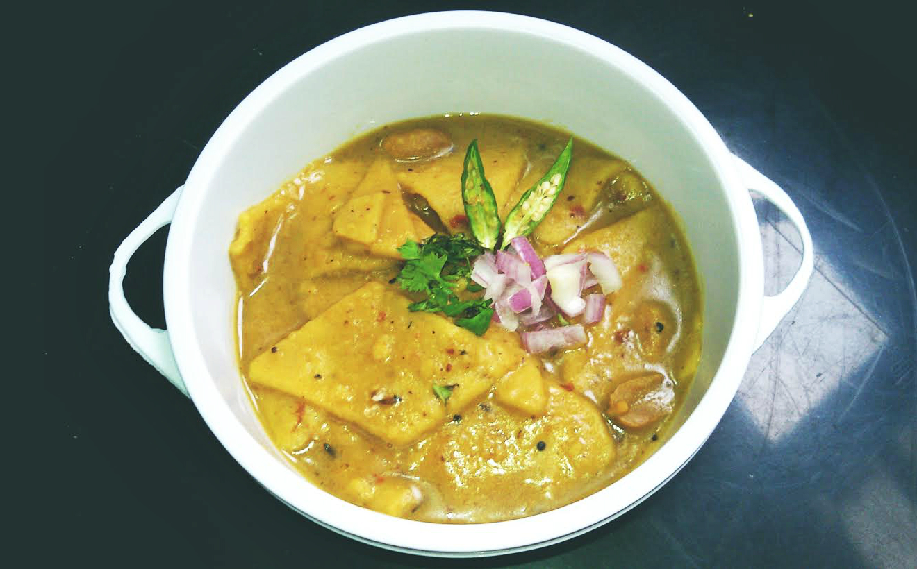 Vegan Lentils Stew With Flat Dumplings/Dal Dhokli