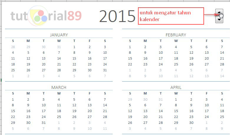 Cara membuat kalender Excel dan Photoshop Cara membuat kalender Excel dan Photoshop