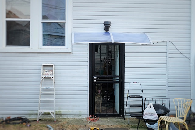 new backdoor awning installed