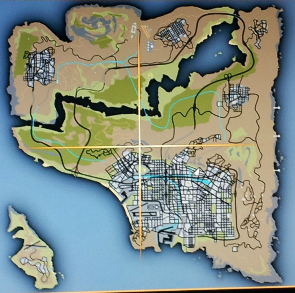 mapa gta v vs red dead redemption 2