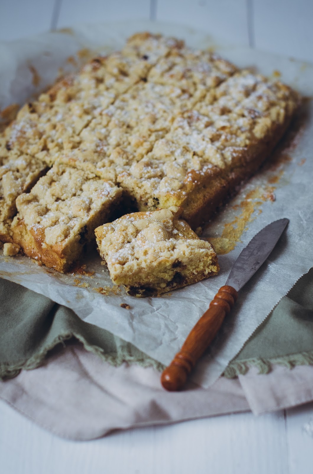 Crumb cake orange chocolat - Cerise et Praline