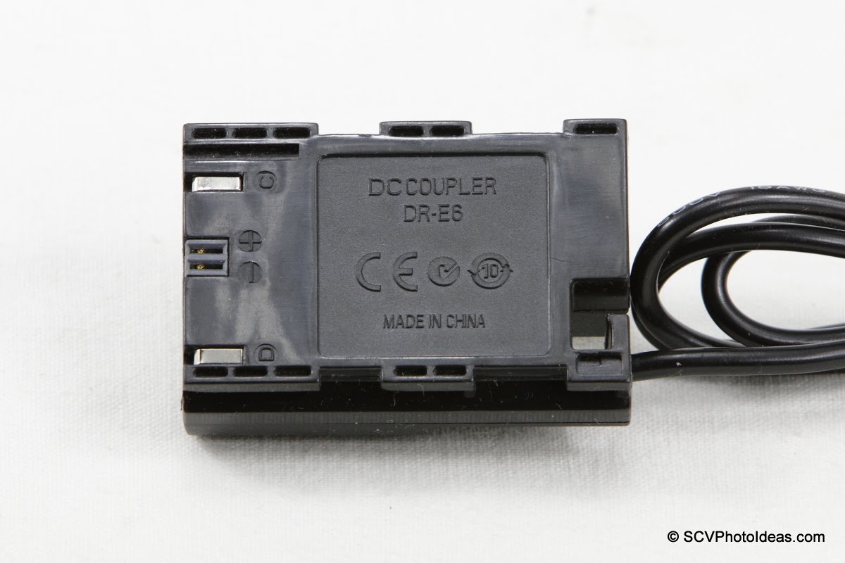 DR-E6 compatible DC Coupler bottom view
