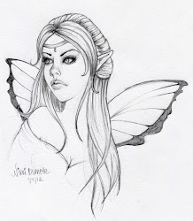 fairy sketch aurella fantasy spell deviantart drawings fairies quick coloring pages burnette nikki word july
