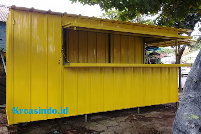 Gerobak Booth Besi Semi Kontainer Gerobak Booth Besi Semi Kontainer