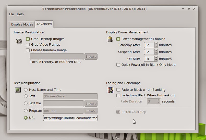 oesediez LM17 XFCE Screensaver & Locking