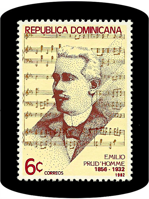 Sellos Dominicanos 50 aniversario de la muerte de Emilio Prud'Homme