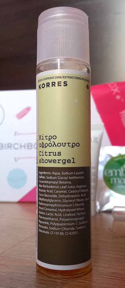Korres Citrus Shower Gel - Birchbox and Women's Health January 2015 box