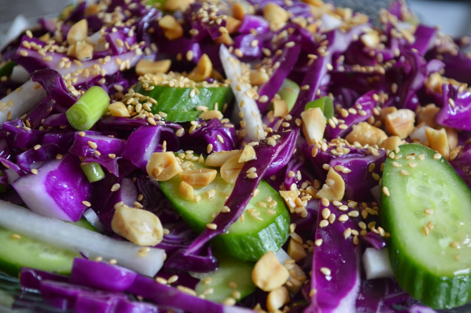 Asian Red Cabbage Salad