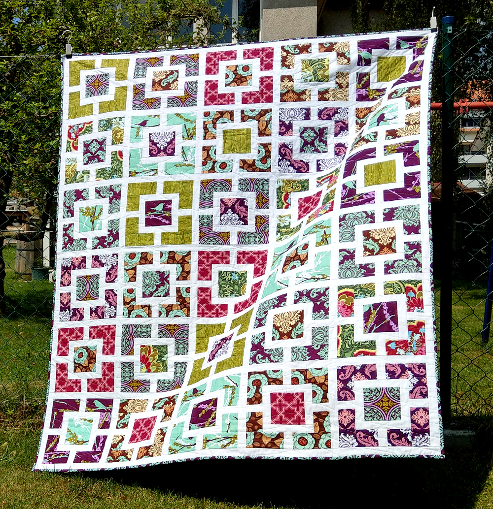 solvakreativ Der Garden Fence Sommer Quilt