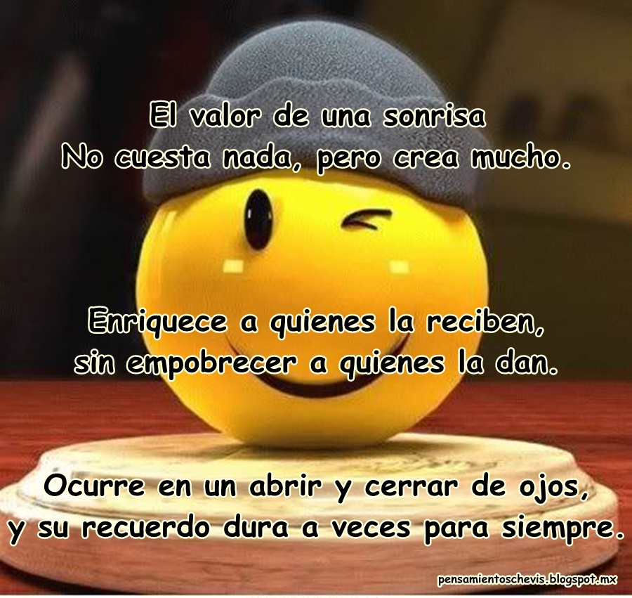 Reflexiones y pensamientos El valor de una sonrisa