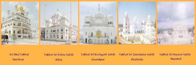 Five takhts of Sikhism