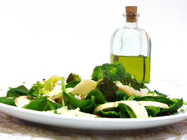  Ensalada de brócoli y champiñones 