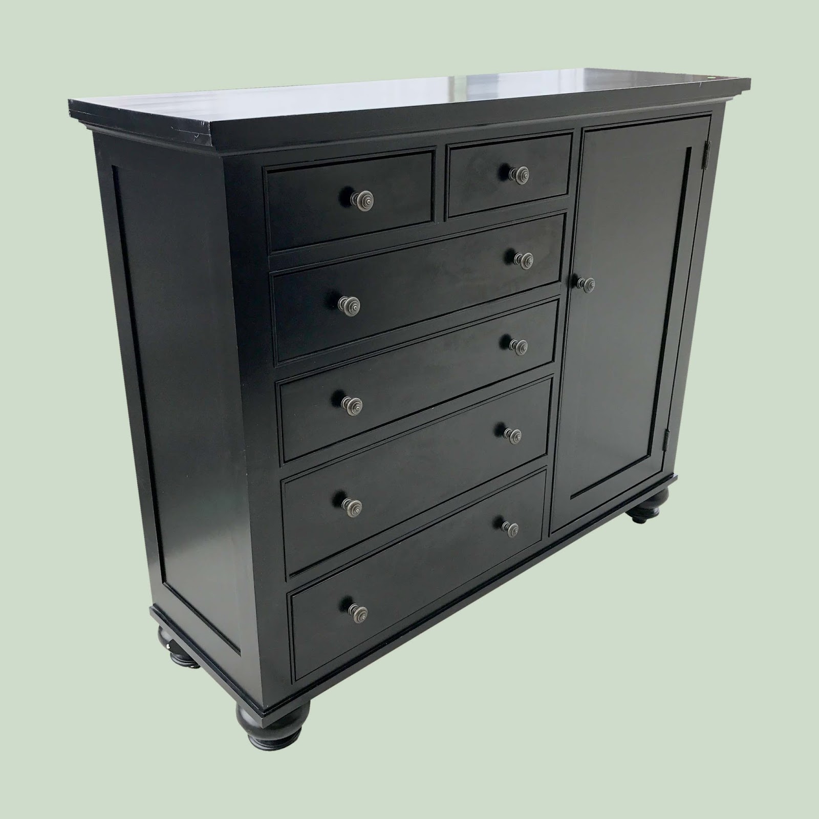 Uhuru Furniture & Collectibles Black Dresser by Restoration Hardware