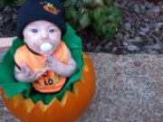 Pumpkin baby costume