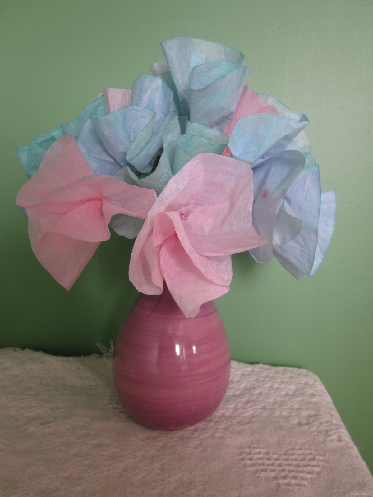 Because I Said So (and Other Mommyisms) Coffee Filter Carnations