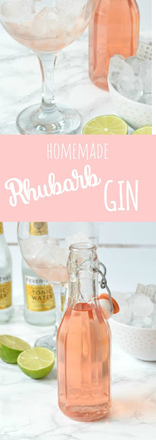 Homemade Rhubarb Gin