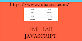 create a table dynamically with javascript