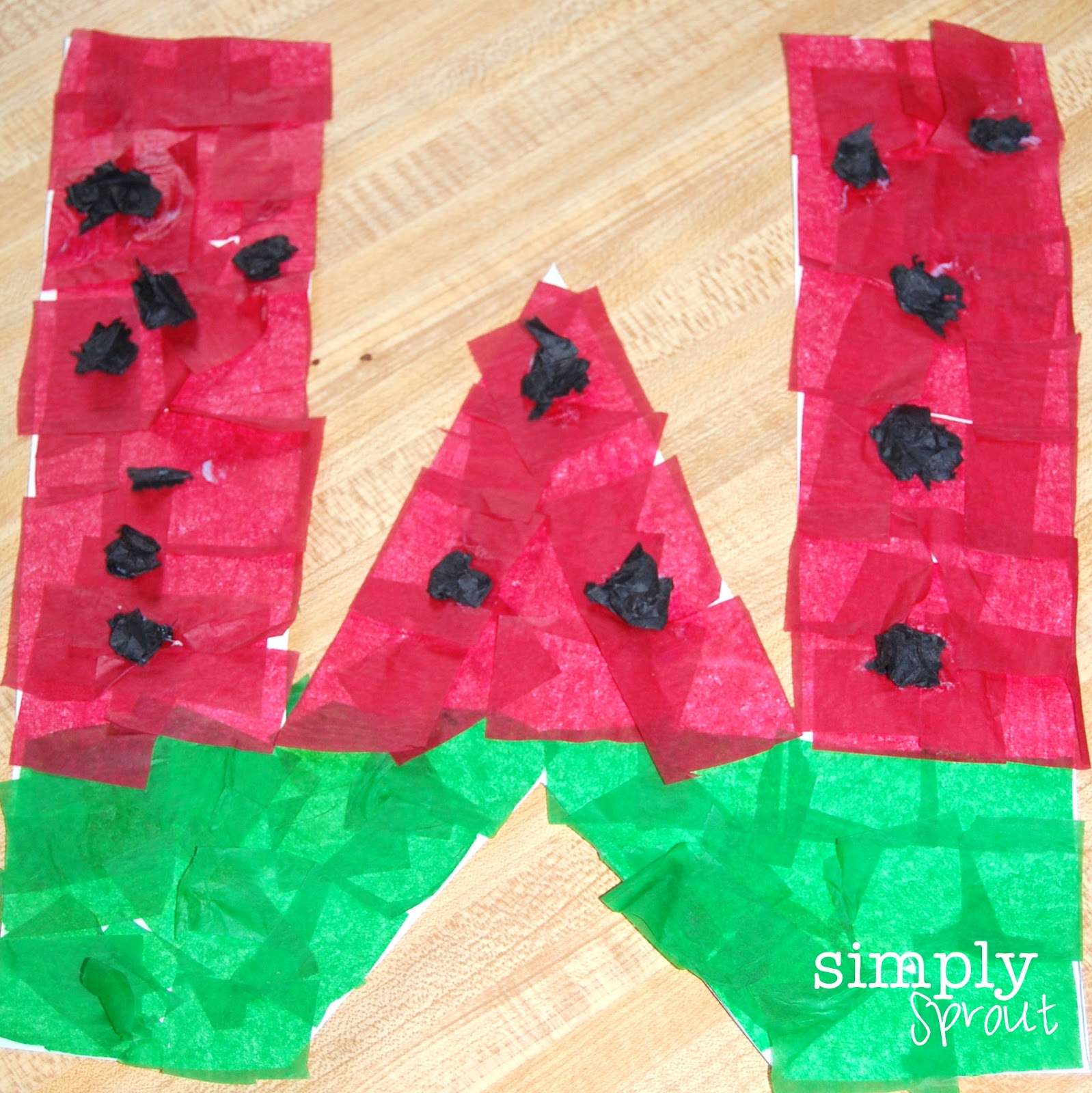W is for Watermelon - Simply Sprout