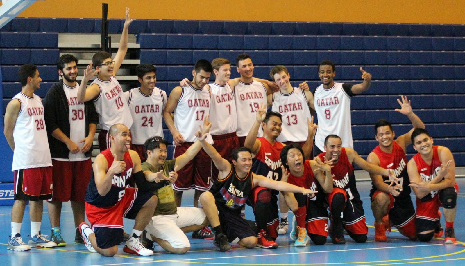 Chutes in Qatar Varsity Basketball