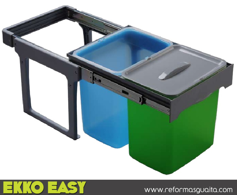 Otra solución para el cubo de basura en la cocina ~ Reformas Guaita