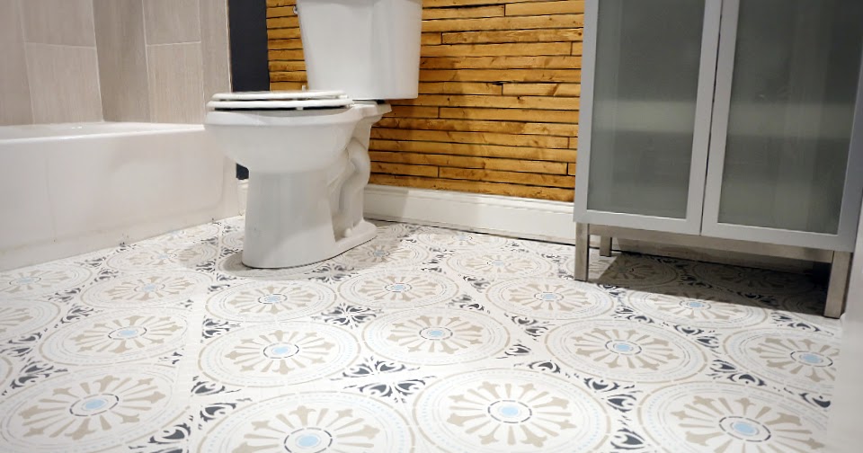 Stencil Paint A Ceramic Tile Floor, Can You Paint Ceramic Floor Tile In Bathroom