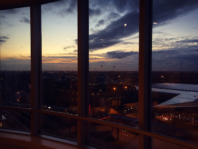 Sunset from The Manhattan Hotel Rotterdam