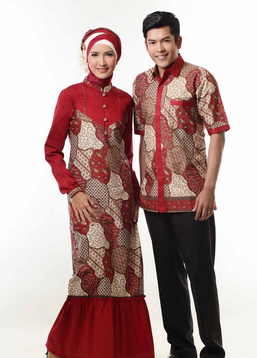 Contoh model baju batik couple terbaru