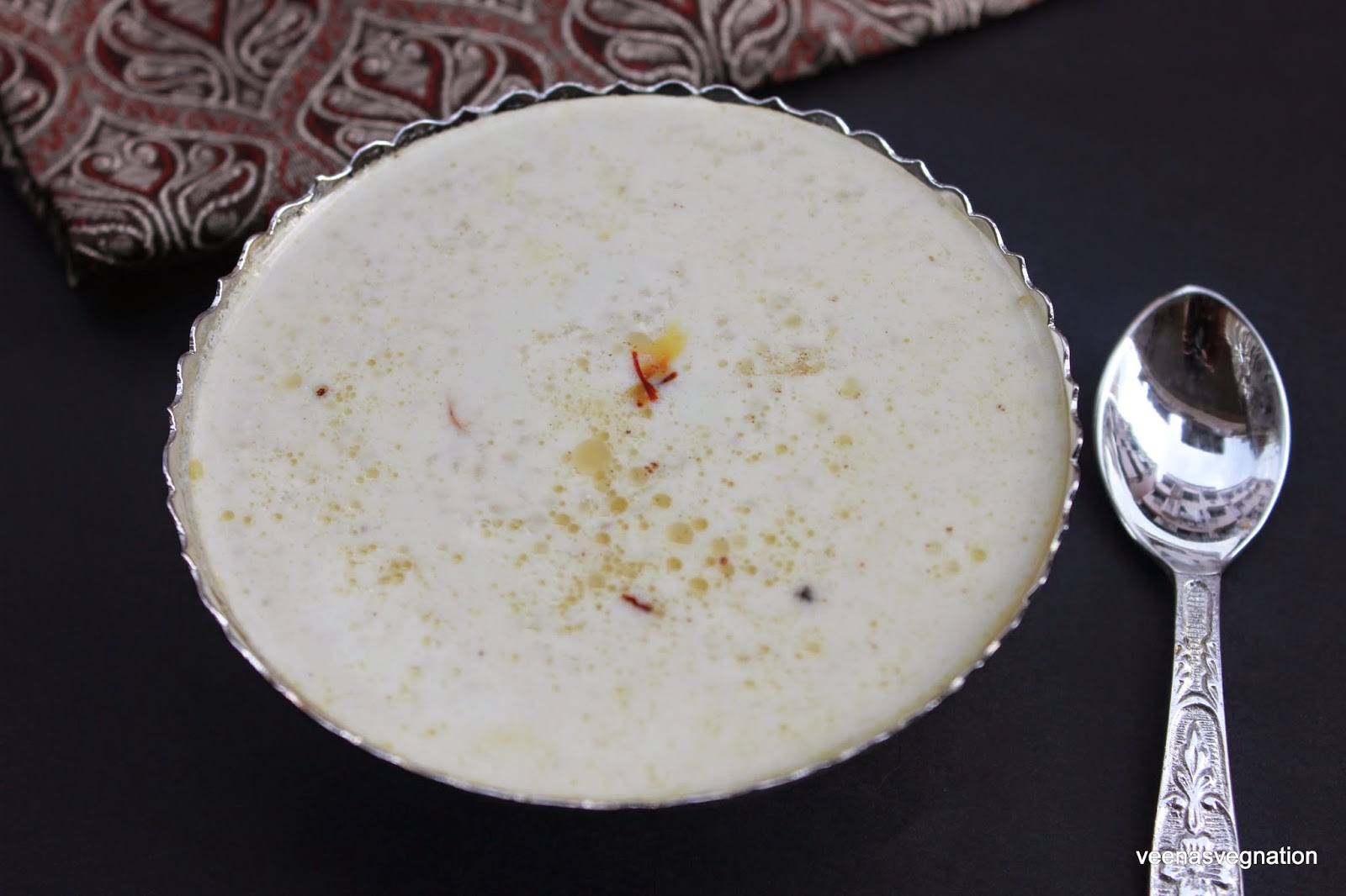 Veenas Vegnation Kuthiraivali Payasam /Barnyard Millet Payasam