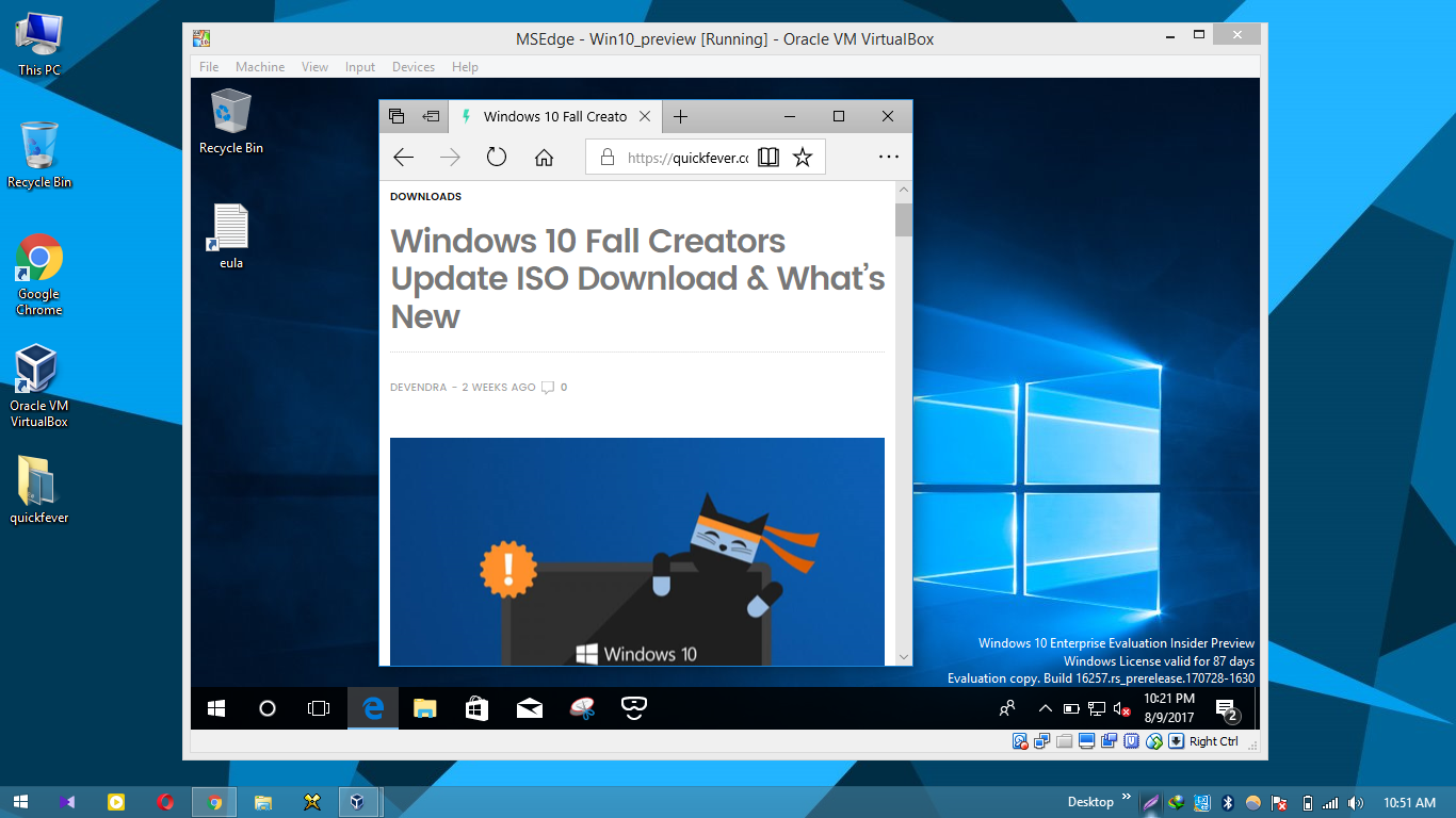 How to Run Windows 10 Insider Preview 20201 in Virtual Machine (Virtualbox)