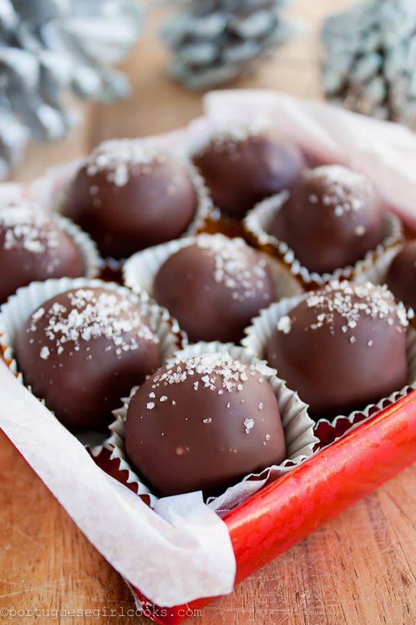 FUN RECIPE WORLD Dark ChocolateSalted Caramel Truffles With FleurDe