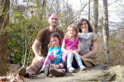 Cavey family atop Lookout Mountain, in Georgia, near Chattanooga