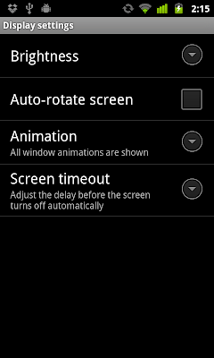 Start Display Setting, start activity with Settings.ACTION_DISPLAY_SETTINGS