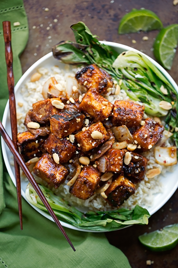 SPICY PEANUT TOFU STIR FRY FOOD AND DRINK