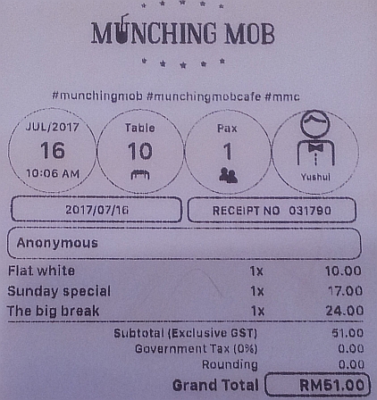 Munching Mob Cafe in Bukit Jalil Klang Valley