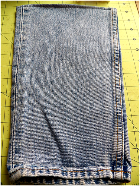 Art Threads: Wednesday Sewing - Recycled Denim Wallet
