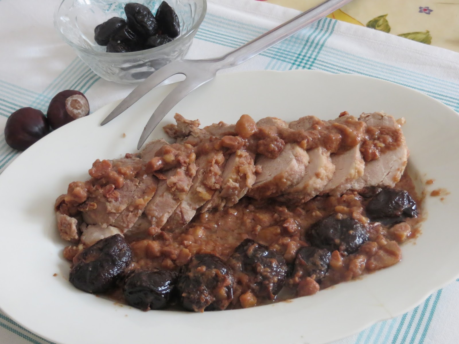 Filetto Di Maiale Con Castagne E Prugne