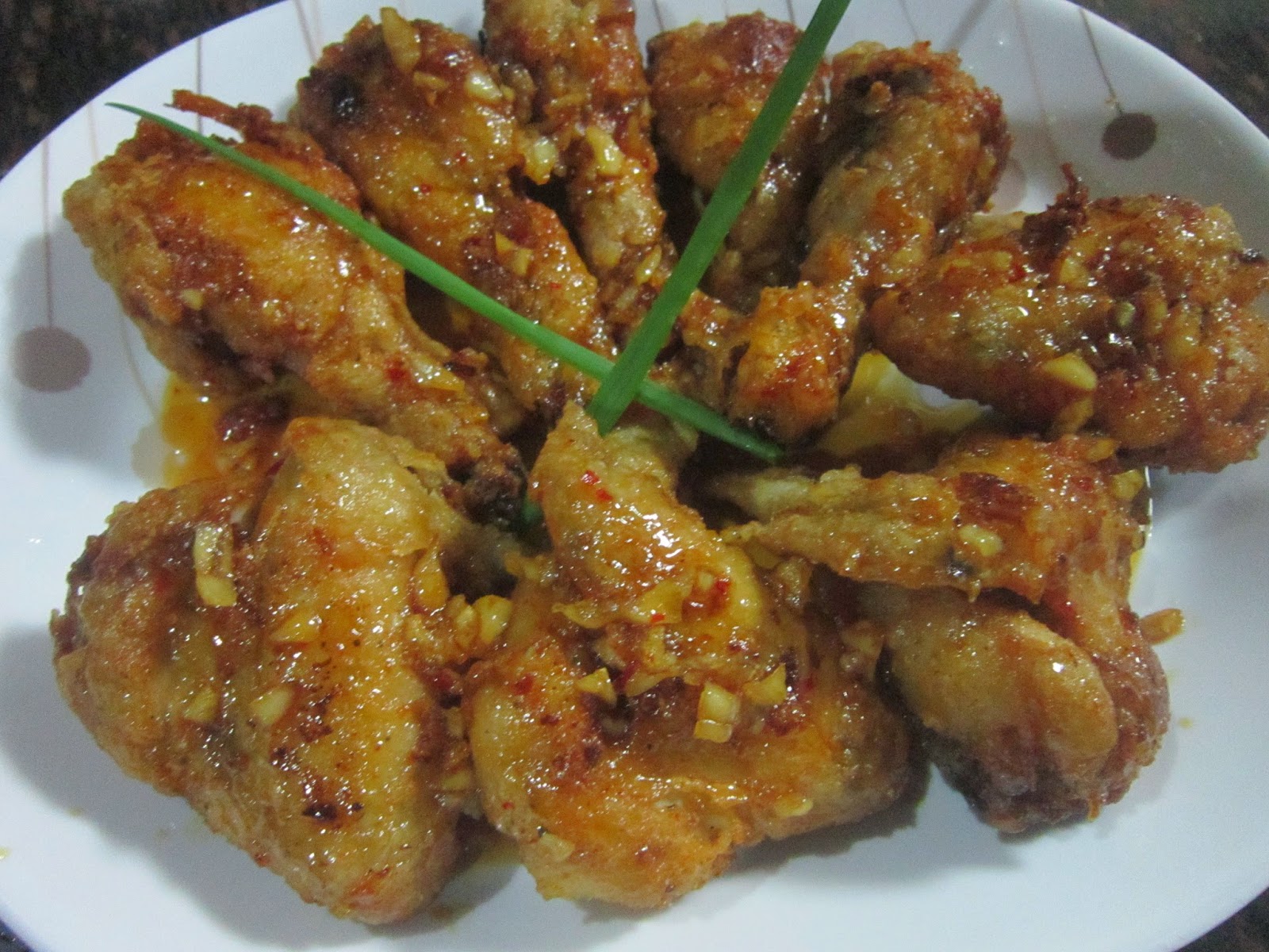 CRISPY CHICKEN with HONEYGARLIC GLAZE