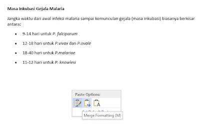 Merge Formatting (M)