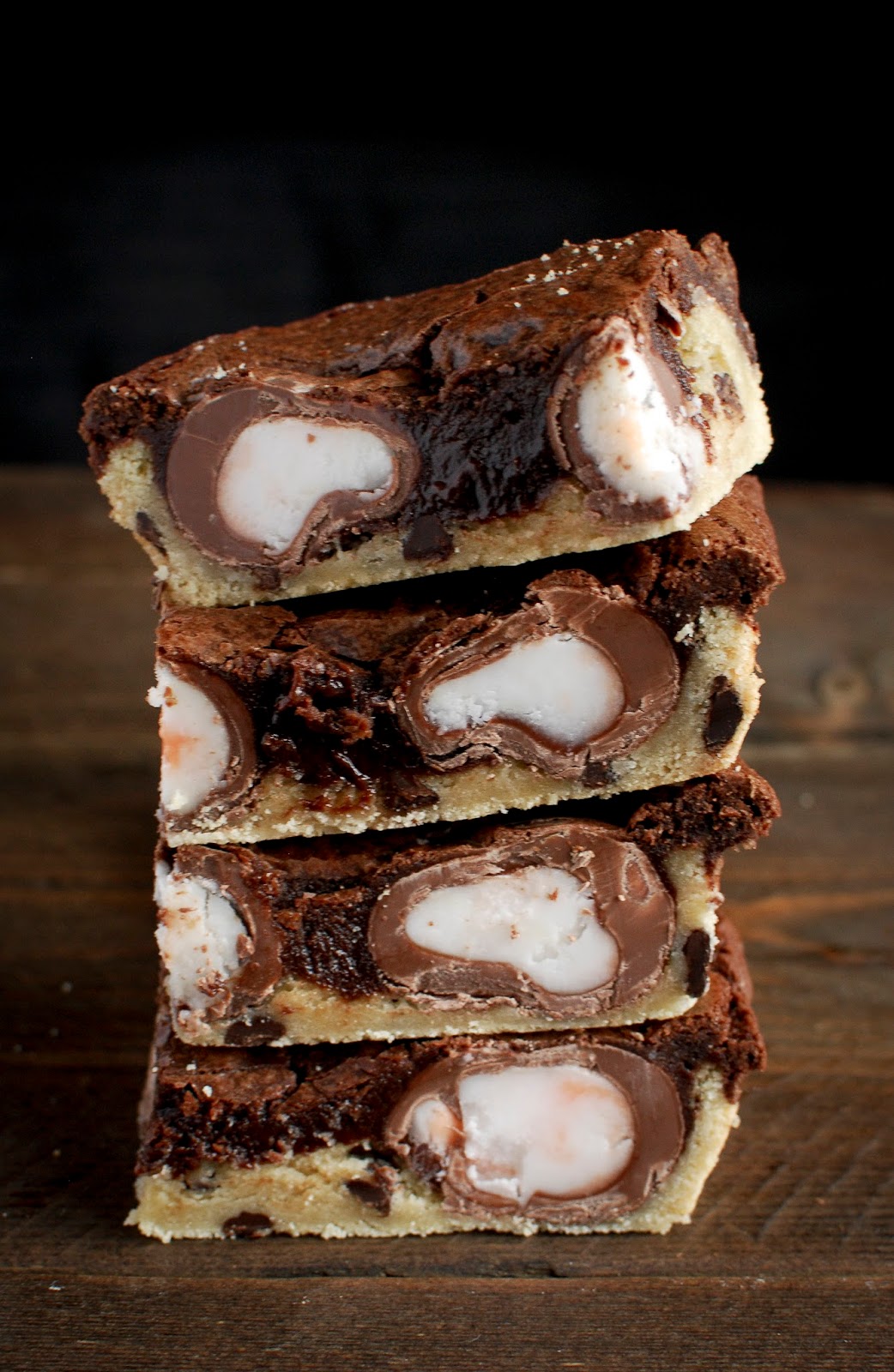 Take a slutty brownie, stuff them with Creme Eggs instead of Oreos. Thank me later!