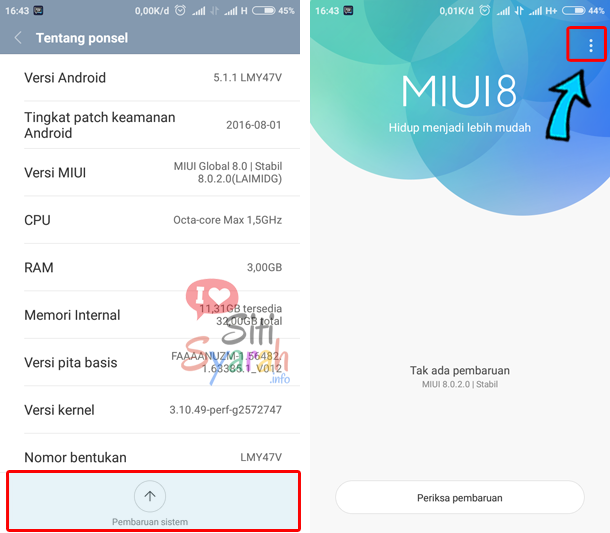 Cara Flash Xiaomi Tanpa PC ke MIUI Terbaru