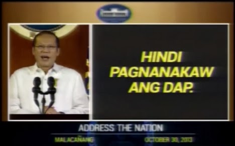 Aquino primetime speech DAP