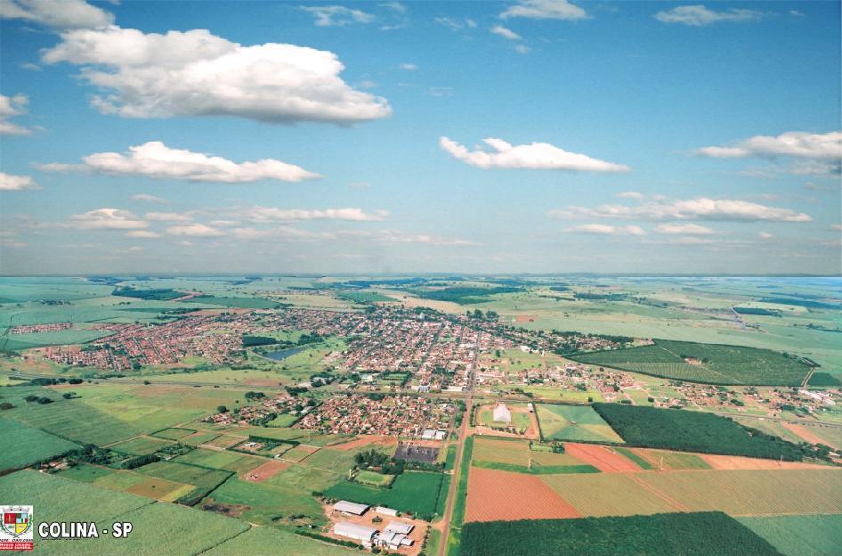 Blog NOFilho: Colina (SP) vista aérea da cidade