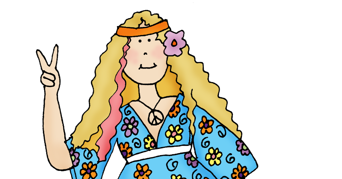 free clipart hippie girl - photo #5