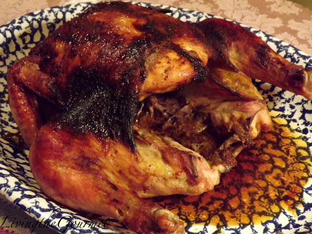 roast chicken with honey-vinegar rub!!!