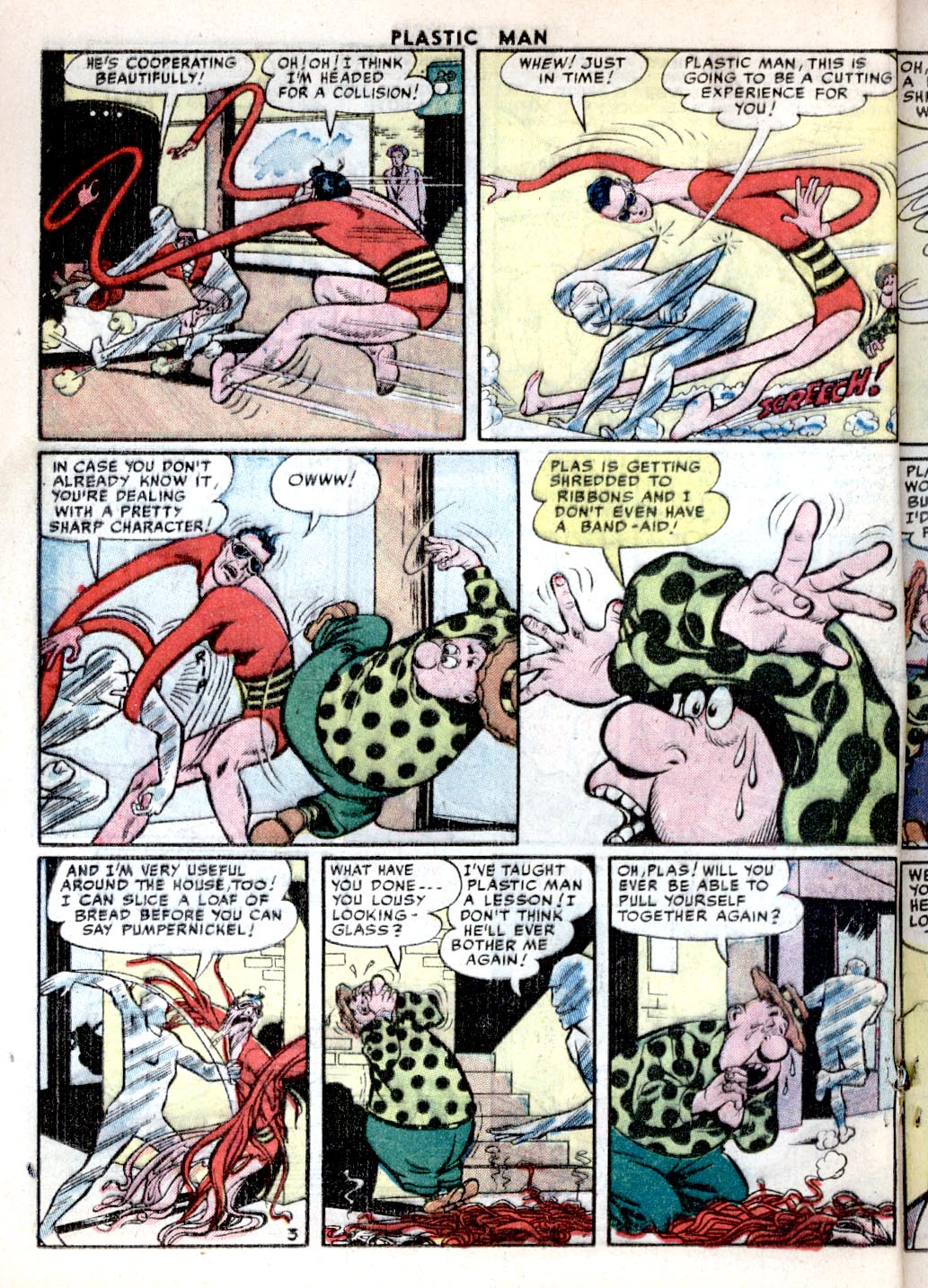 Read online Plastic Man (1943) comic -  Issue #31 - 4