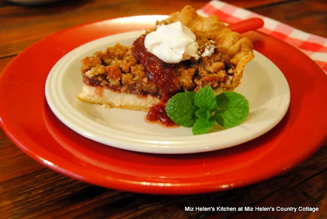 Nutty Cranberry Cheese Pie at Miz Helen's Country Cottage